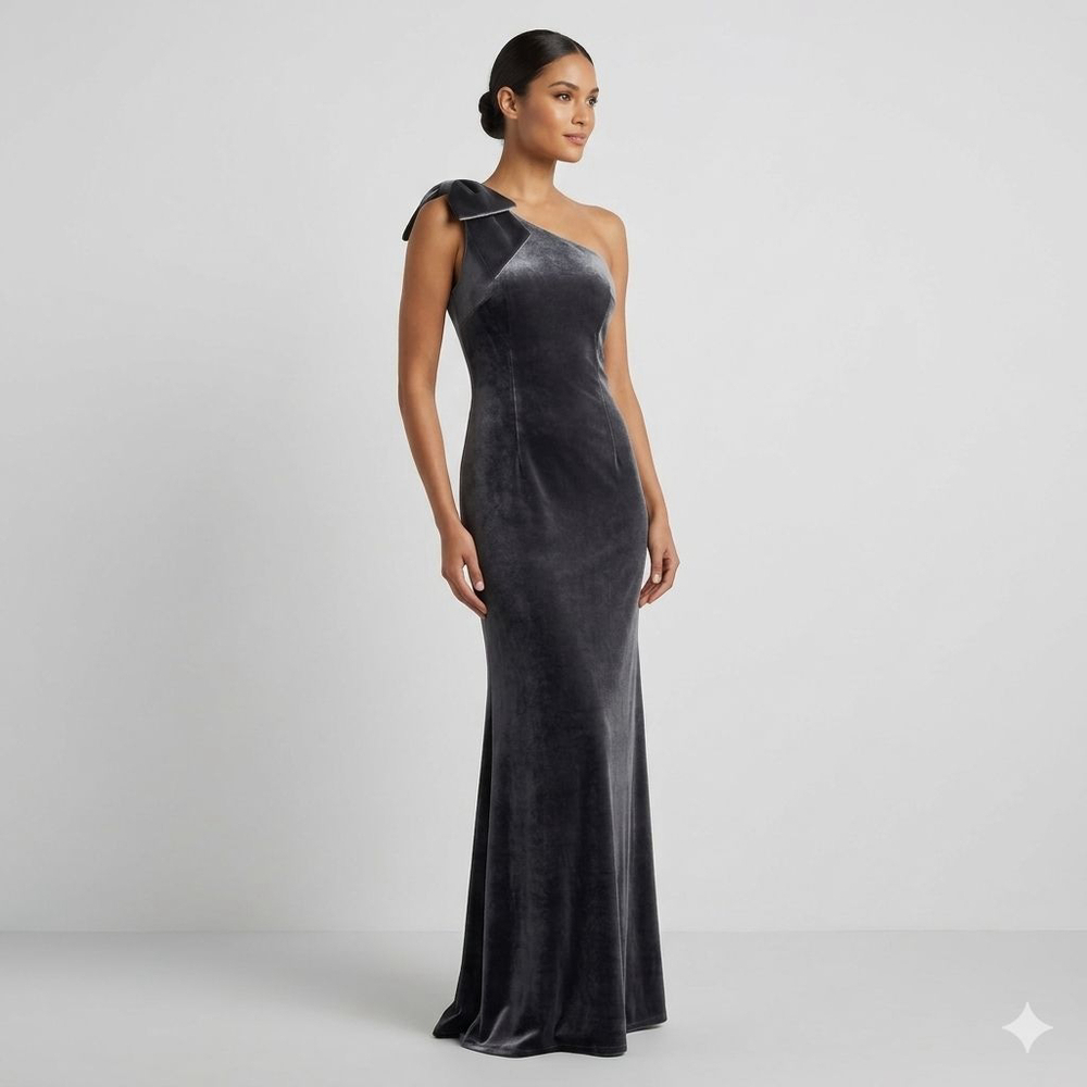 Aqua Black Dress Gown Womens Size 8